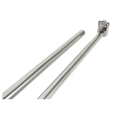 Steel Adjustable Closet Rod 30-48 In. Length Polished Chrome & Mounting Hardware • $13.20