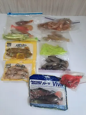 Panther Martin Vivif & Storm Holographic Swim Bait & More Salt Water Lot • $24.75