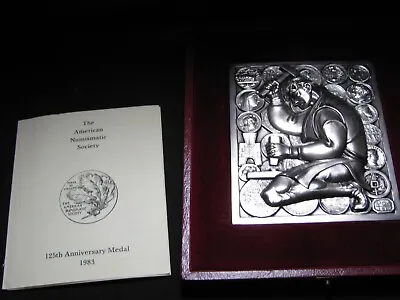 Mintage 100 RARE 1983 125th American Numismatic Society Marcel Jovine SILVER • $2995