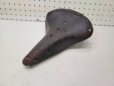 Vintage Brooks B-72 Leather Bicycle Seat For Road Touring Bikes 3 Speeds Raleigh • $29.99