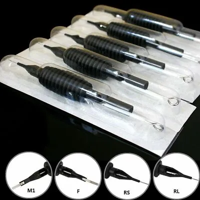 Tattoo Needle 5/10/20/30/50Pc With Tube 3/4 Grip And Tip Bulk • $15.29