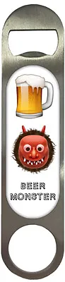 Bottle Opener Emoji Emoti Bar Blade Steel Magnetic Birthday Gift Stocking Filler • £3.25