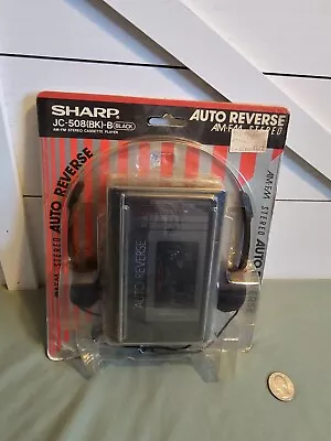 Vintage Sharp JC-508 (BK)-B Walkman - AM/FM Stereo Cassette Player Collectible • $59.99