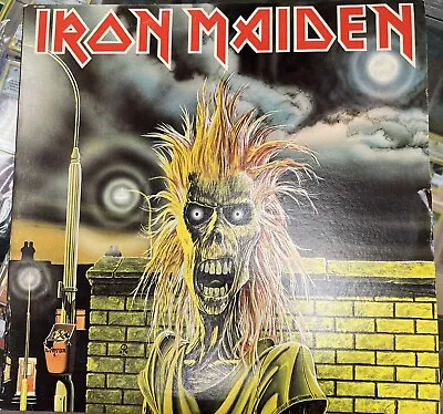 1980  Iron Maiden  Self-Titled LP Vinyl S/t Record (ST-12094) VG+/VG Harvest $ • $44.95