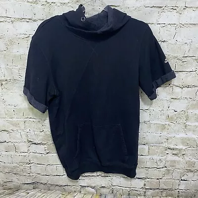 $19.99 • Buy Adidas Mens Medium Black Cotton Short Sleeve Hoodie Sweatshirt