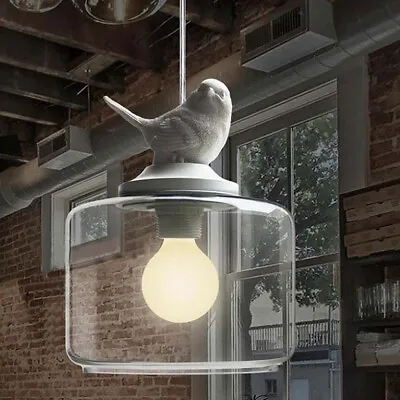 $39.91 • Buy Modern LED Pendant Light Bird Clear Glass Hanging Fixture Ceiling Lamp Kitchen 