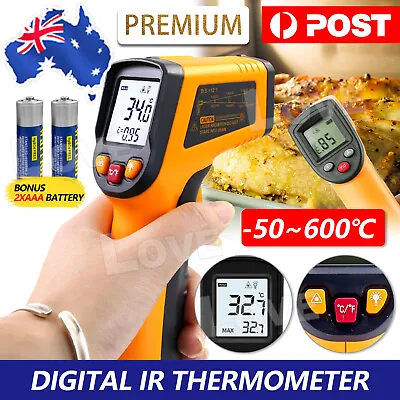 Temperature Gun Non-contact Digital Laser Infrared Thermometer LCD IR Temp Meter • $17.85