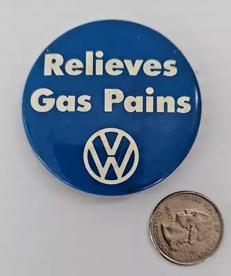 Rare Vintage Volkswagon  VW  Advertising Pin  Relieves Gas Pains  • $9