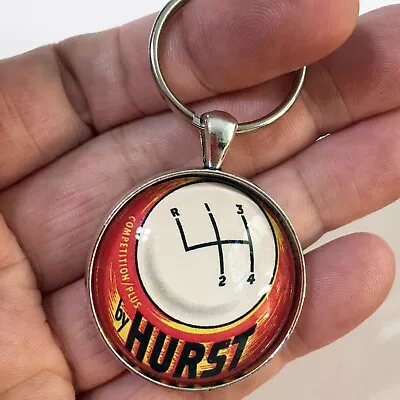 Vintage Hurst 4 Speed Shifter Keychain Reproduction Hot Rod Racing Muscle Cars • $12.95