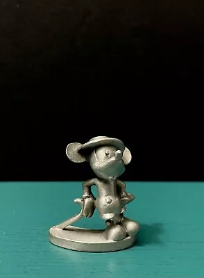 Hudson Pewter Disney 1933 Cartoon Mickey Mouse Puppy Love Cane Hat Mini Figurine • $59.99