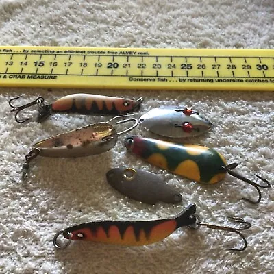 Vintage Metal Spoon  Trout Fishing Lures • $9.38