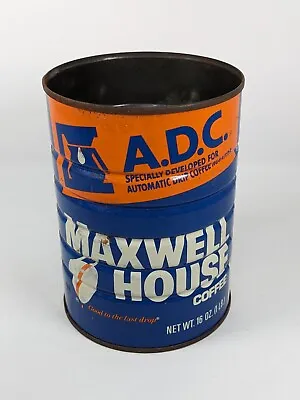 Vintage Maxwell House 1 Pound Coffee Tin Can - Empty - No Lid  1lb Size • $9.75
