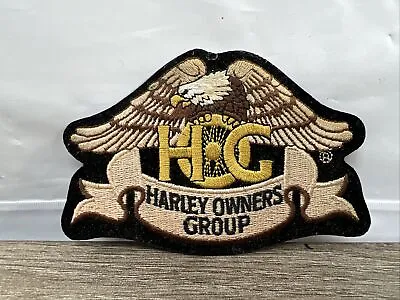 Vintage HARLEY OWNERS GROUP  HOG  LARGE BROWN EAGLE BACK PATCH HD MOTORCYCLE • $24.99