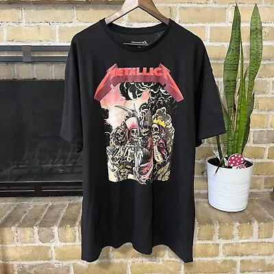 Metallica Mens The Four Horsemen Black Graphic T Shirt Size 2XL • $9.75