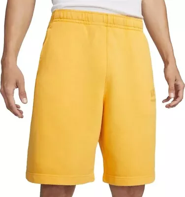 NWT Nike Men's Therma-Fit Yoga Shorts Core Shorts Dynamic Yellow Ochre Sz S • $19.95