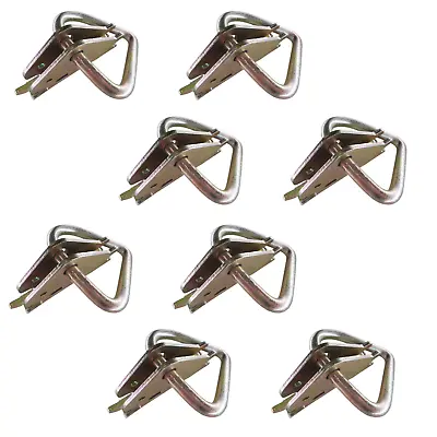 8 Pack E Track 2  D Ring Tie Down Fitting For Enclosed Trailer Tie Down Strap • $25.85