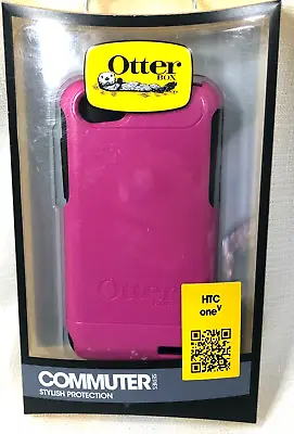 OtterBox Commuter Series Case For HTC One V Retail Packaging Hot Pink/Black • $9.98