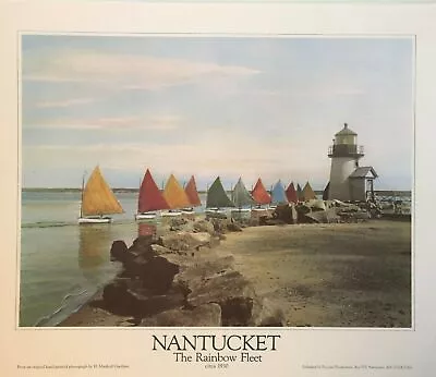 Nantucket: The Rainbow Fleet By H. Marshall Gardiner (70.5cm X 58.5cm) • $124.34