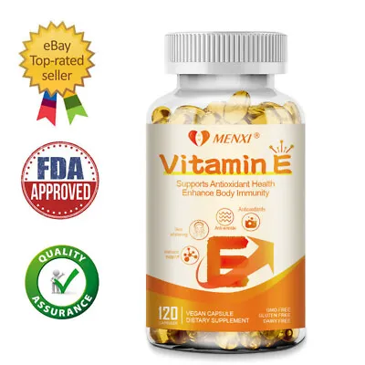 Vitamin E Capsules 1000IU - For Hair Skin Nail Face Health Immune Support MX • $12.39