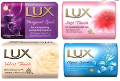 £8.99 • Buy Lux Velvet Touch, Soft Touch , Aqua Sparkle Soap Bars, - 6x80g Each 