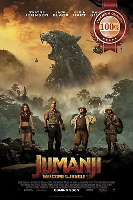 Jumanji : Welcome To The Jungle 2017  Original Cinema Movie Print Premium Poster • $19.95