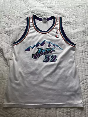 Authentic Vintage Karl Malone Utah Jazz #32 Champion Jersey Men's Small  • $30