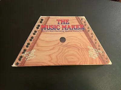 Vintage  The Music Maker  Musical Lap Harp Zither Instrument In Original Box  • $25