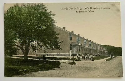 MA Postcard Cape Cod Sagamore Keith Railroad Car Mfg Co Boarding Houses Men Bike • $15.99