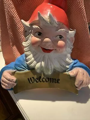 Vintage Garden Wall Gnome Made In Germany Numbered And Marked 12x14 • $39.45