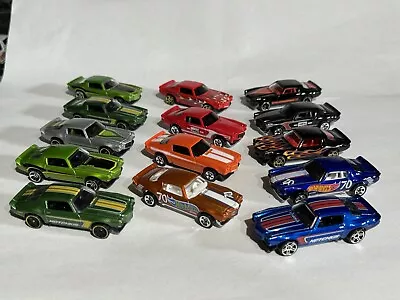 Hot Wheels 70 Chevy Camaro Lot Of 14 Loose Decades Mainline Champion Hotchkis • $8.50