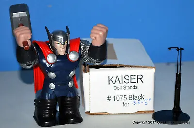 6 BLACK Kaiser #1075 Action Figure Stands Fit 3.75  To 5  Marvel Legends More! • $15.99