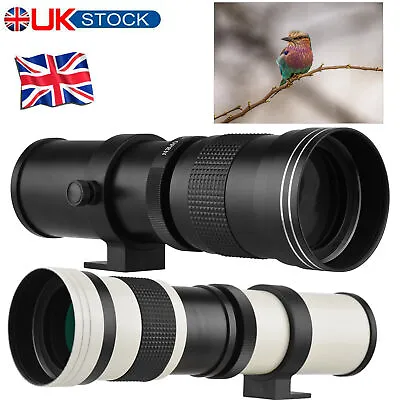 Camera MF Telephoto Zoom Lens F/8.3-16 420-800mm T Mount For Canon Nikon LENS UK • £51.99