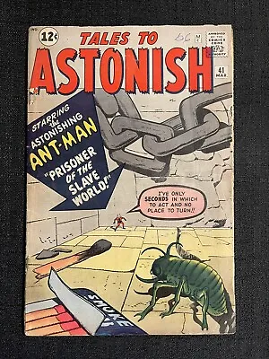 $70 • Buy Marvel Comics Tales To Astonish #41 Early Ant-man Stan Lee Kirby Ditko 1963