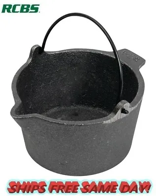 RCBS Lead Cast Iron Pot Hold Up To 10 Pounds NEW # 80010 • $83.71