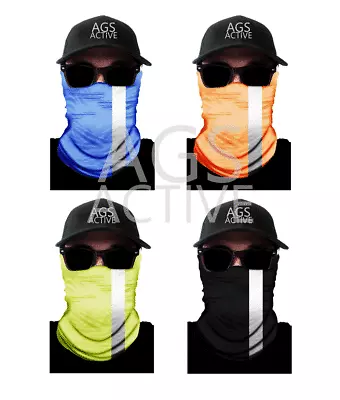 1 REFLECTIVE FACE MASK Sun Shield Neck Gaiter Headband Bandana Du Rag Skull Cap • $5.79