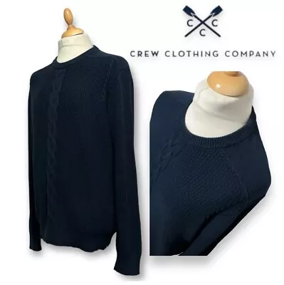 CREW Clothing Co. Men’s 100% Cotton Jumper Size L • £9.95