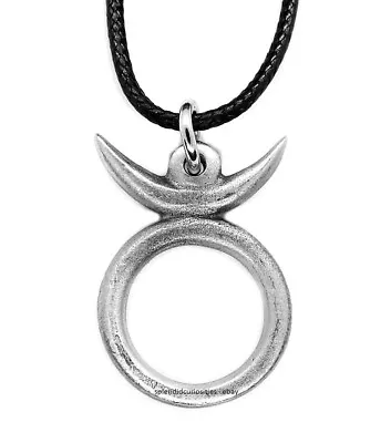 Pagan Wiccan Horned God Symbol Pendant Necklace (Cernunnos Virility Hunting) • £6.90