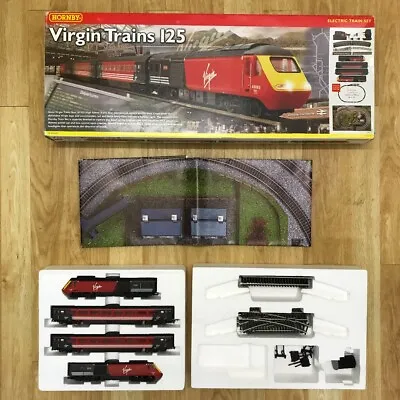 £23.75 • Buy Hornby Virgin Trains 125 Electric Train Set R1023 HST 00 Gauge WK26