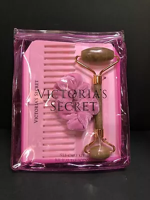 Victoria’s Secret Self Care Kit Jade Roller Comb Scrunchie Hair Tie Set NEW $39 • $20.99