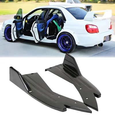 Black Rear Bumper Diffuser Lip Canard Splitter Mods For Subaru WRX/ STI Impreza • $39.11