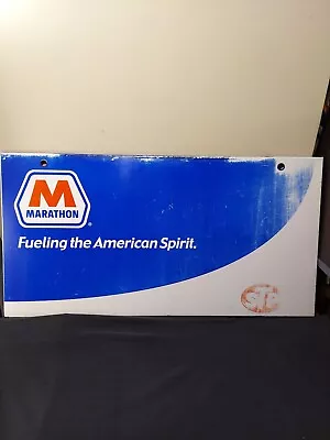 Marathon STP Gas Oil Metal Sign By Dresser Wayne 22.5 ×43.5   • $74.99