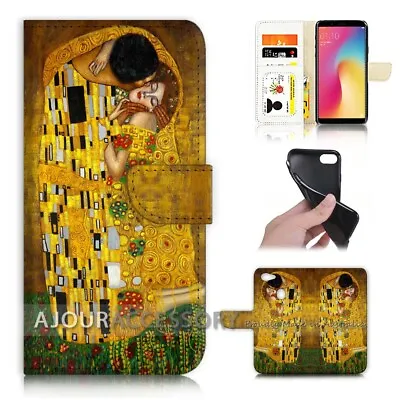 ( For Oppo A73 ) Flip Wallet Case Cover AJ40003 The Kiss Klimt • $12.99