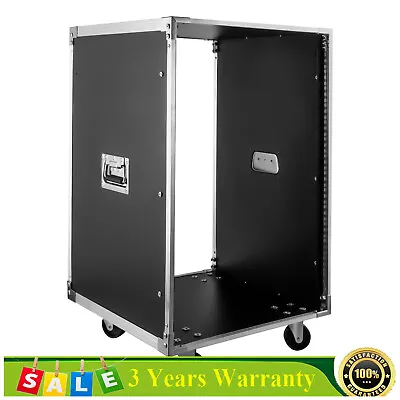 16U Portable Rolling Cart Shelf Network Rack Audio Video Telecom Office USA • $101.65