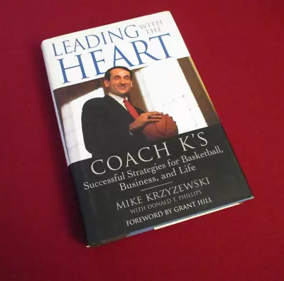 SIGNED ~ Leading With The Heart By Mike Krzyzewski ~ Coach K's Strategies (2000) • $75