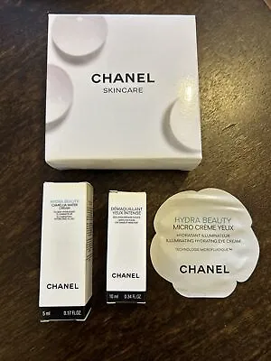 CHANEL Skincare Hydra Beauty Camellia Water Cream Sample Set. BNIB • £14.99