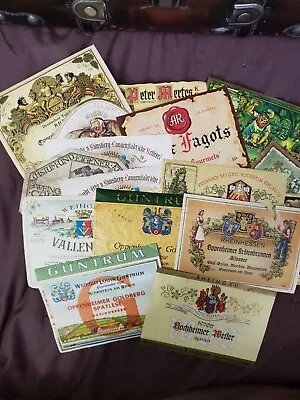 Vintage German Wine Label Lot Of 30 From 1970's  Many Rare • $25