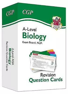CGP Books : New A-Level Biology AQA Revision Questio FREE Shipping Save £s • £8.93