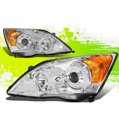 Factory Style Projector Headlight Lamps For Honda CRV 07-11 Chrome Amber Pair • $160