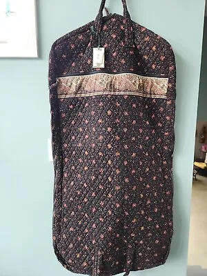 Vera Bradley BLACK WALNUT 42  Garment Bag W/ Pockets Travel/Storage - NWT • $44.99