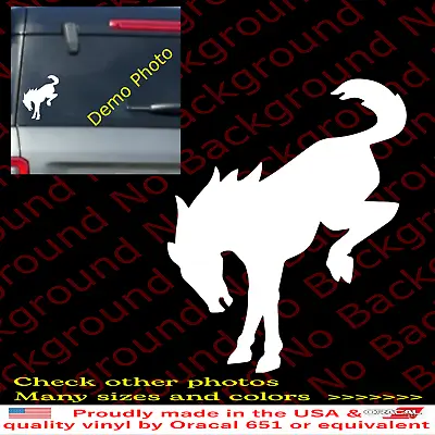 Pony MUSTANG Bronco Bucking Vinyl Decal Running Horse Car Die Cut Sticker FD001 • $2.99